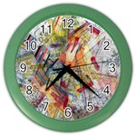 Abstract Background Pattern Color Wall Clock Front