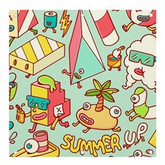 Summer Up Cute Doodle Banner And Sign 4  X 4  by Bedest