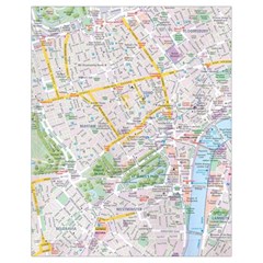 London City Map Drawstring Bag (small) by Bedest