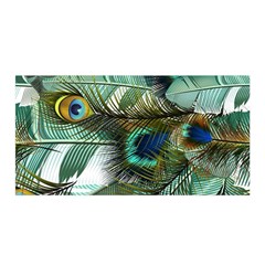 Peacock Feathers Satin Wrap 35  X 70  by Bedest