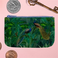 Peacock Paradise Jungle Large Coin Purse by Bedest