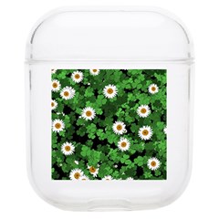 Daisies Clovers Lawn Digital Drawing Background Airpods 1/2 Case by Ravend