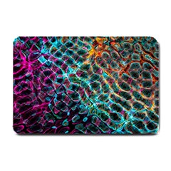 Fractal Abstract Waves Background Wallpaper Small Doormat by Ravend