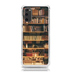 Books On Bookshelf Assorted Color Book Lot In Bookcase Library Samsung Galaxy S20 6 2 Inch Tpu Uv Case by Ravend