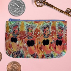 Indonesia-lukisan-picture Large Coin Purse by nateshop