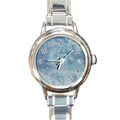 Denim,11 Round Italian Charm Watch by nateshop