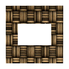 Brown Weaving Texture, Macro, Brown Wickerwork White Box Photo Frame 4  X 6  by nateshop