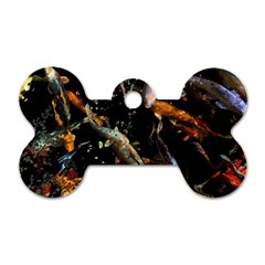 Shoal Of Koi Fish Water Underwater Dog Tag Bone (one Side) by Ndabl3x