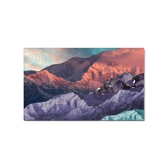 Adventure Psychedelic Mountain Sticker Rectangular (100 Pack) by Ndabl3x