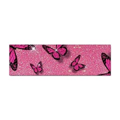 Pink Glitter Butterfly Sticker (bumper) by Ndabl3x