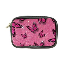 Pink Glitter Butterfly Coin Purse by Ndabl3x