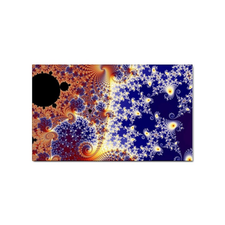 Psychedelic Colorful Abstract Trippy Fractal Mandelbrot Set Sticker (Rectangular)