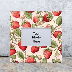 Strawberry Fruit White Box Photo Frame 4  X 6  by Bedest