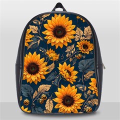 Flower Pattern Spring School Bag (large) by Bedest