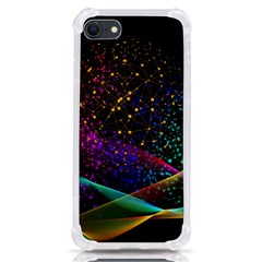 Particles Waves Line Multicoloured Iphone Se by Proyonanggan