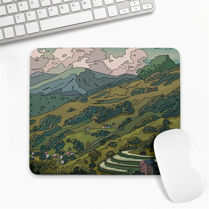 Anime Scenery Drawing Sky Landscape Cloud Cartoon Large Mousepad