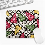 Leaves Foliage Batik Seamless Large Mousepad Front