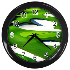 Golf Course Par Green Wall Clock (black) by Sarkoni