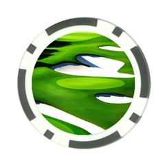 Golf Course Par Green Poker Chip Card Guard by Sarkoni