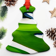 Golf Course Par Green Christmas Tree Ornament (two Sides) by Sarkoni