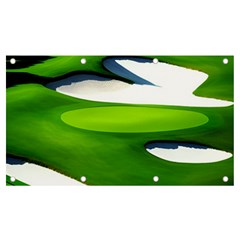 Golf Course Par Green Banner And Sign 7  X 4  by Sarkoni