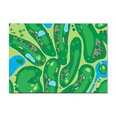 Golf Course Par Golf Course Green Sticker A4 (10 Pack) by Sarkoni