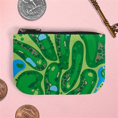 Golf Course Par Golf Course Green Mini Coin Purse by Sarkoni