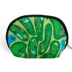 Golf Course Par Golf Course Green Accessory Pouch (medium) by Sarkoni