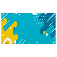 Blue Yellow Abstraction, Creative Backgroun Banner And Sign 7  X 4  by nateshop