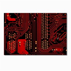 Technology Computer Circuit Postcard 4 x 6  (pkg Of 10) by Sarkoni