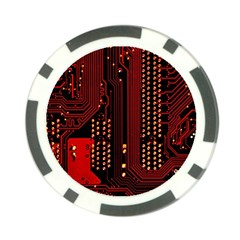 Technology Computer Circuit Poker Chip Card Guard (10 Pack) by Sarkoni