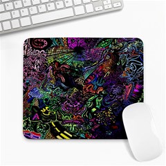 Trippy Dark Psychedelic Large Mousepad by Sarkoni