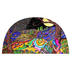 Nature Moon Psychedelic Painting Anti Scalding Pot Cap by Sarkoni