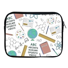 School Subjects And Objects Vector Illustration Seamless Pattern Apple Ipad 2/3/4 Zipper Cases by Grandong