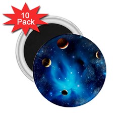 3d Universe Space Star Planet 2 25  Magnets (10 Pack)  by Grandong