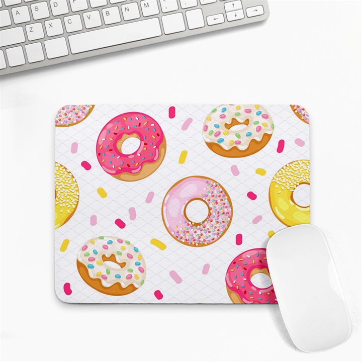 Vector Donut Seamless Pattern Small Mousepad