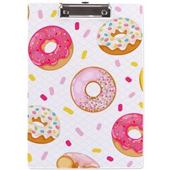 Vector Donut Seamless Pattern A4 Acrylic Clipboard by Grandong