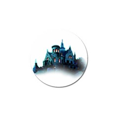 Blue Castle Halloween Horror Haunted House Golf Ball Marker (10 Pack) by Sarkoni