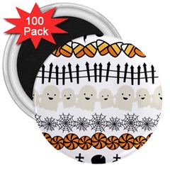 Halloween Holidays 3  Magnets (100 Pack) by Sarkoni