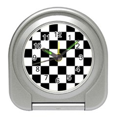 Black White Chess Board Travel Alarm Clock by Ndabl3x