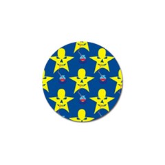 Blue Yellow October 31 Halloween Golf Ball Marker (10 Pack) by Ndabl3x