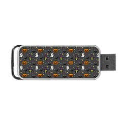 Halloween Bat Pattern Portable Usb Flash (two Sides) by Ndabl3x