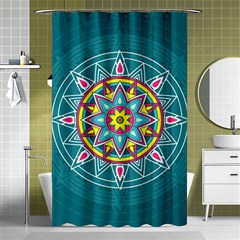 Abstract Digital Artwork Shower Curtain 48  X 72  (small)  by Ndabl3x