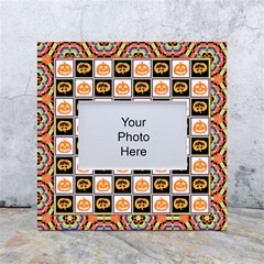 Chess Halloween Pattern White Box Photo Frame 4  X 6  by Ndabl3x