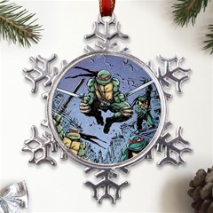 Teenage Mutant Ninja Turtles Comics Metal Large Snowflake Ornament by Sarkoni