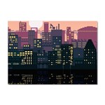 Pixel Art City Sticker A4 (100 pack) Front