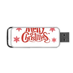 Merry Christmas Portable Usb Flash (two Sides) by designerey