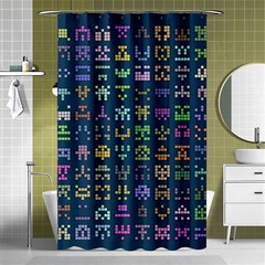 Procedural Generation Digital Art Pattern Shower Curtain 48  X 72  (small)  by Grandong