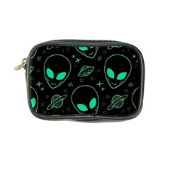 Alien Green Black Pattern Coin Purse by Ndabl3x