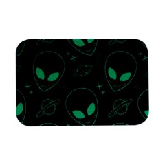 Alien Green Black Pattern Open Lid Metal Box (silver)   by Ndabl3x